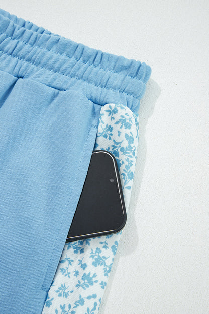 Floral Patchwork Pullover and Sweatpants Lounge Set Dear-Lover Dropshipping