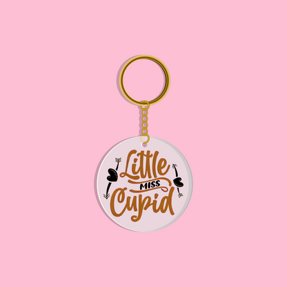 Little Miss Cupid - Clear Acrylic Valentines Keychain Daisie Boutique
