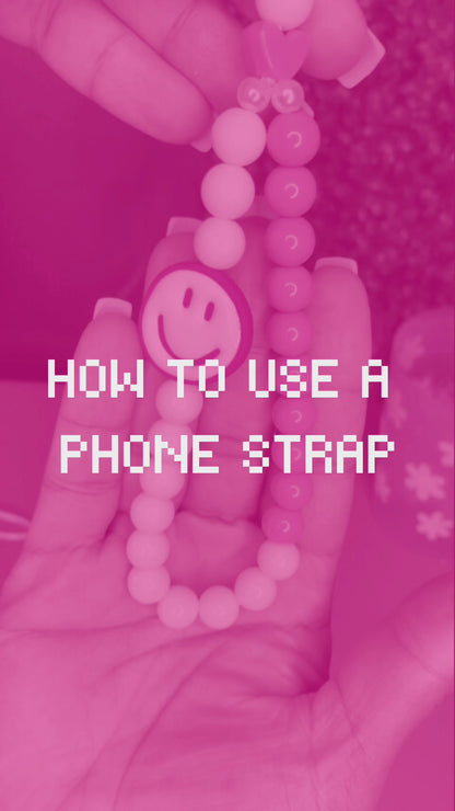 Smiley Phone Charm Chain