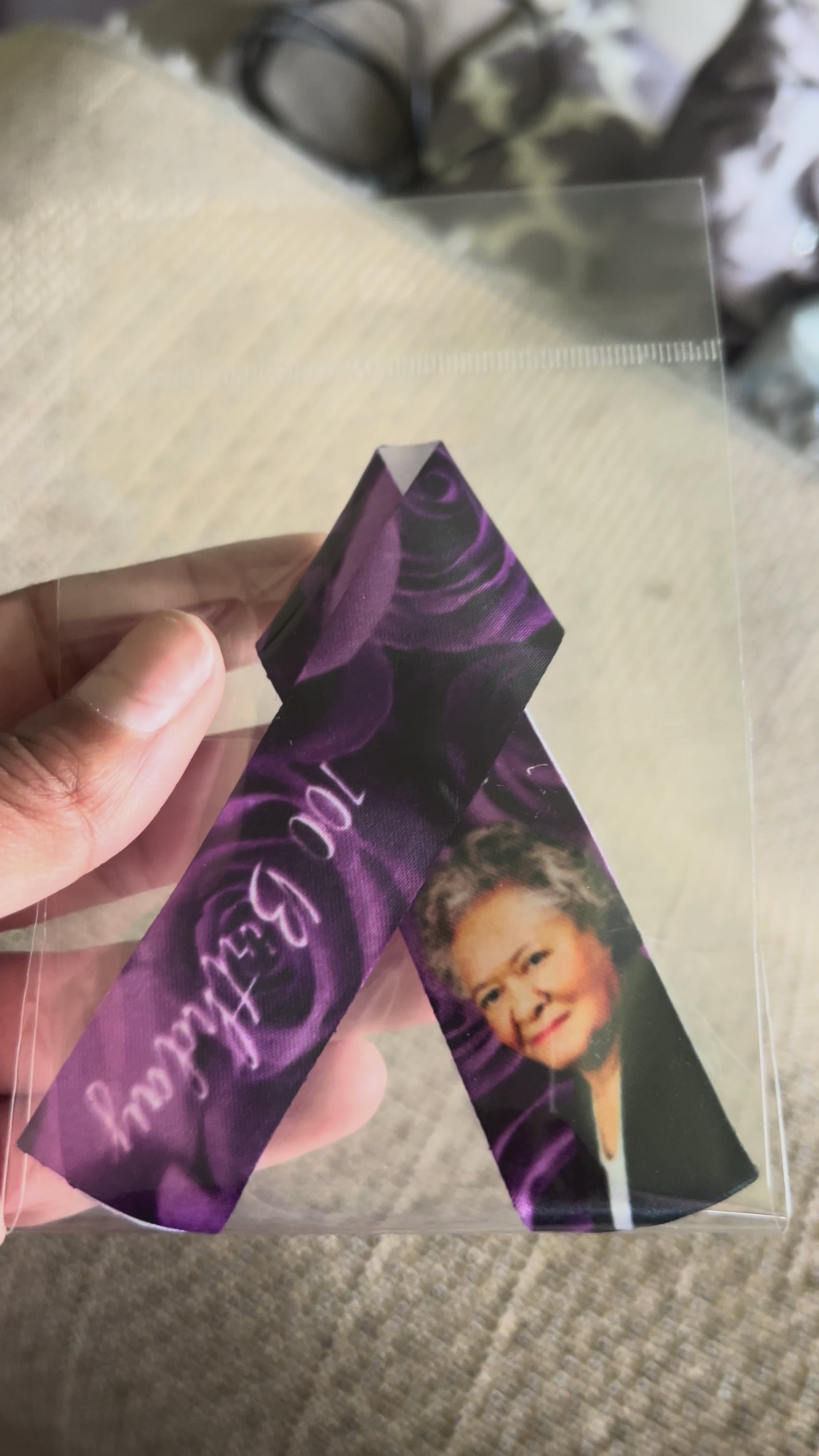 Custom Memorial Ribbon Pins 12 Count