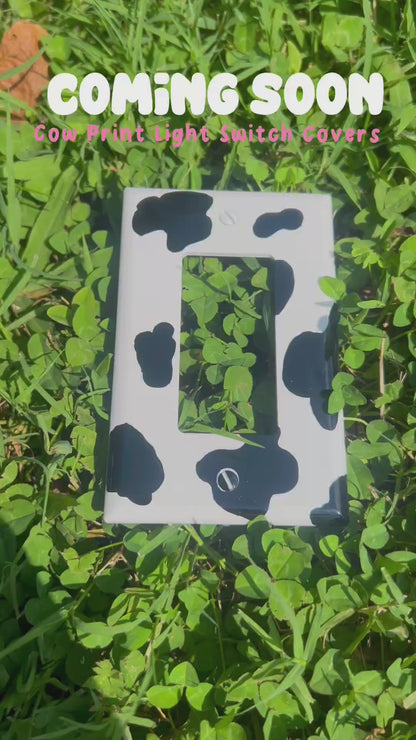 Cow Print Light Switch Plate – 1 Piece