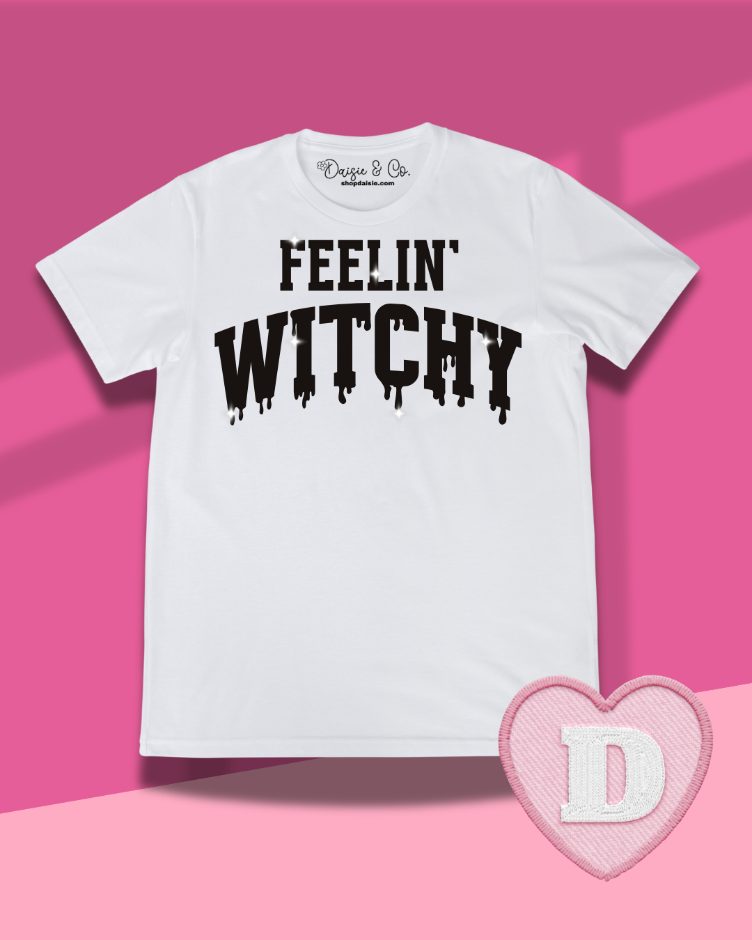 Feelin’ Witchy Glitter Halloween Tee